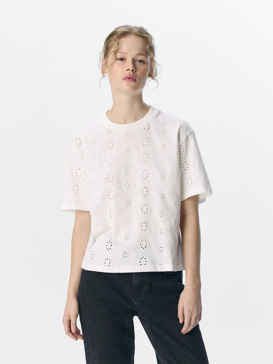 OBJECT BRODERIE ANGLAISE T-SHIRT, Cloud Dancer, highres - 23045297_CloudDancer_1182333_003.jpg