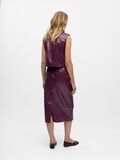 Product image thumbnail - PU CROCODILE JUPE, Mauve Wine | 3