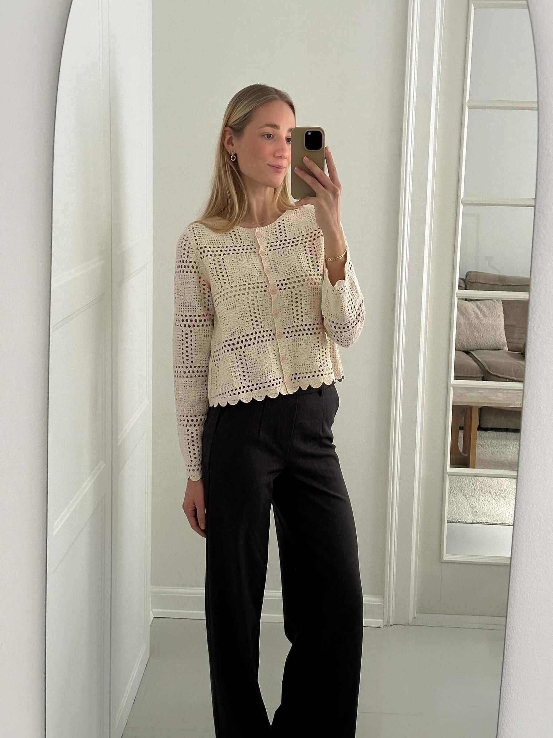 KNITTED CARDIGAN Grey .OBJECT CI UK