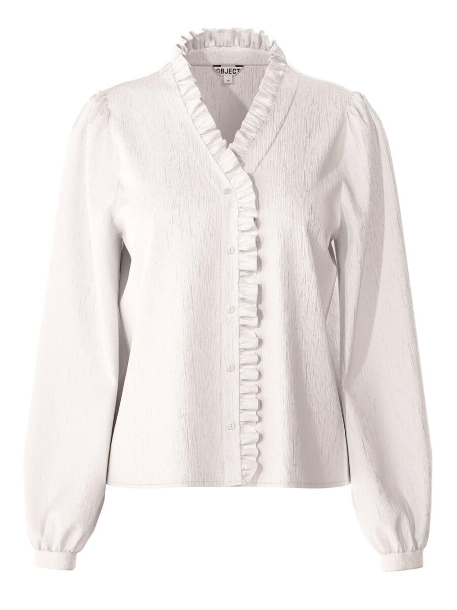 OBJECT V-HALS SKJORTE, Bright White, highres - 23048566_BrightWhite_001.jpg