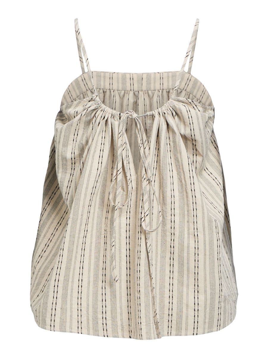 Carousel image - STRIPED STRAP TOP, Birch | 2