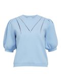 OBJECT PUFFÄRMAD STICKAD TOPP, Airy Blue, highres - 23044918_AiryBlue_001.jpg