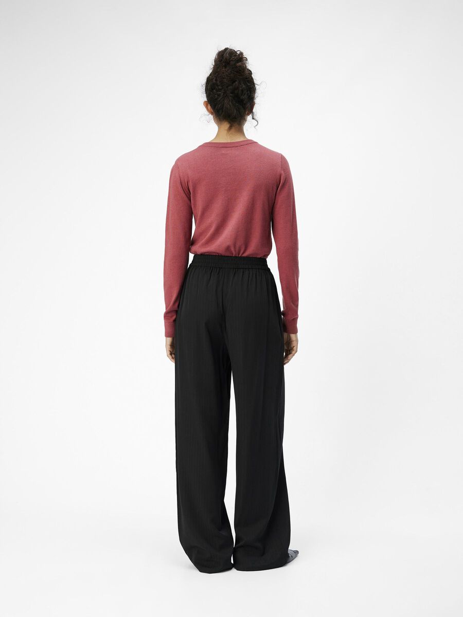 OBJECT HIGH WAISTED TROUSERS, Black, highres - 23042542_Black_004.jpg