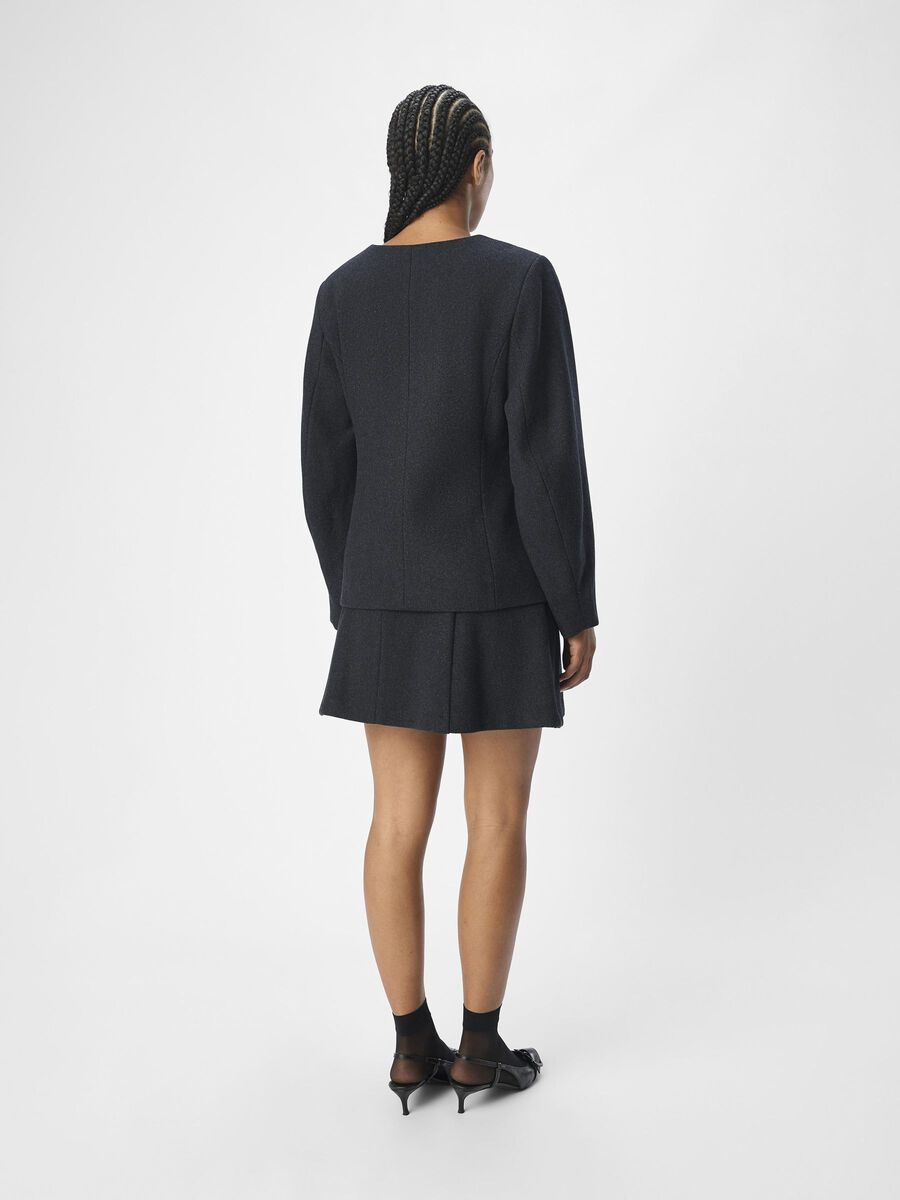 OBJECT V-AUSSCHNITT BLAZER, Dark Grey Melange, highres - 23045258_DarkGreyMelange_004.jpg