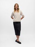 Product image thumbnail - V-NECK KNITTED PULLOVER, Silver Gray | 4