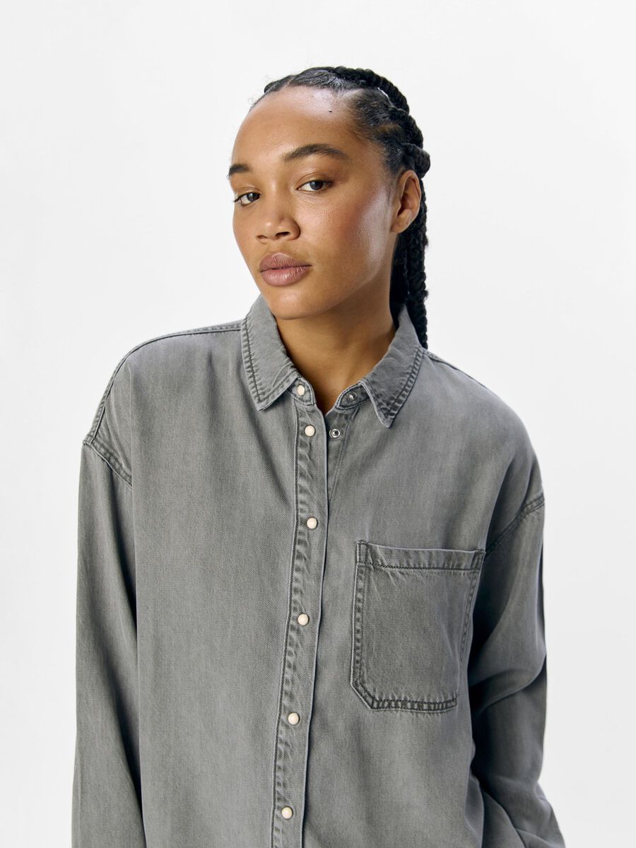 Carousel image - CAMICIA DI JEANS, Light Grey Denim | 5