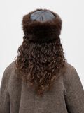 Product image thumbnail - FAUX FUR HAT, Seal Brown | 3