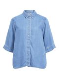 OBJECT KORTE MOUWEN SPIJKERBLOUSE, Light Blue Denim, highres - 23046164_LightBlueDenim_001.jpg