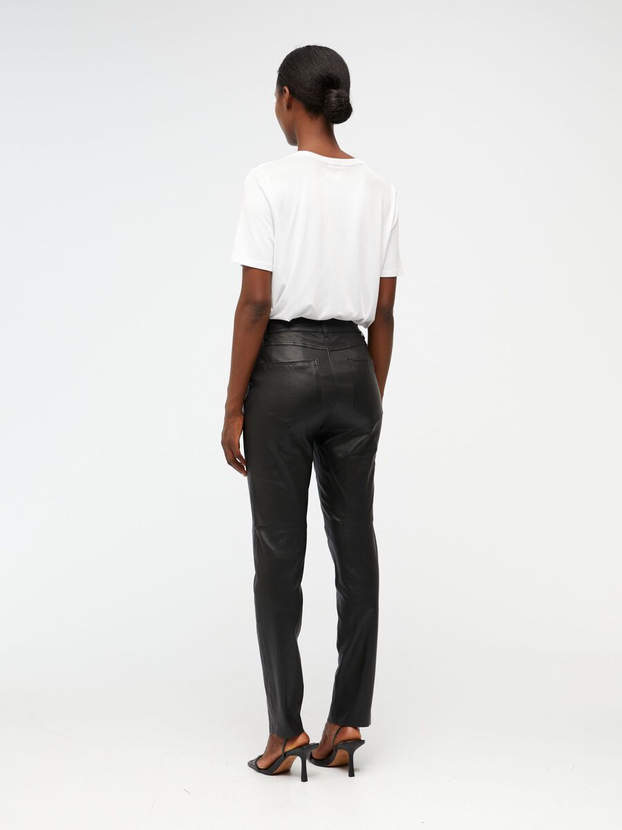 Women's Leather trousers, Skinny, Straight & Wide