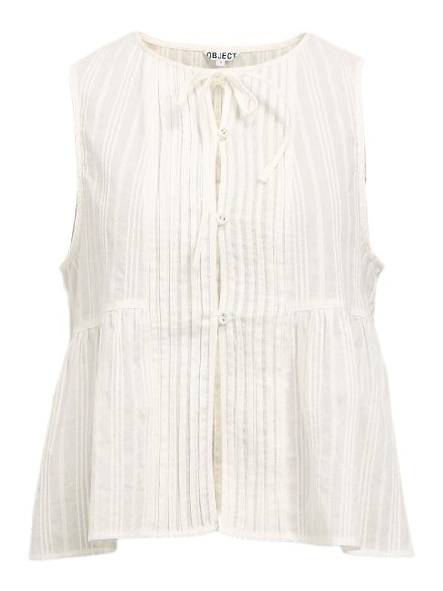 OBJECT SLEEVELESS SHIRT, White, highres - 23048321_White_001.jpg