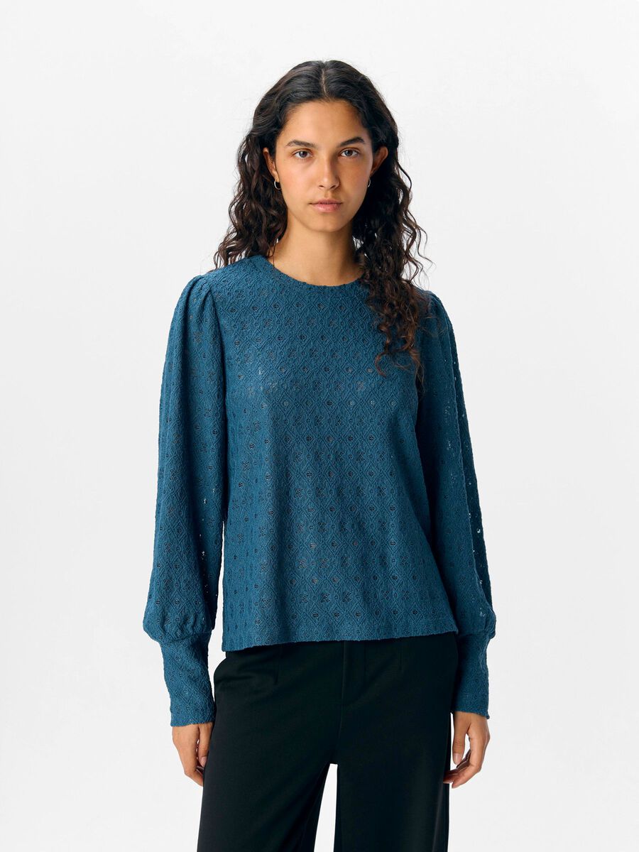 OBJECT LONG SLEEVED TOP, Dark Denim, highres - 23046626_DarkDenim_003.jpg