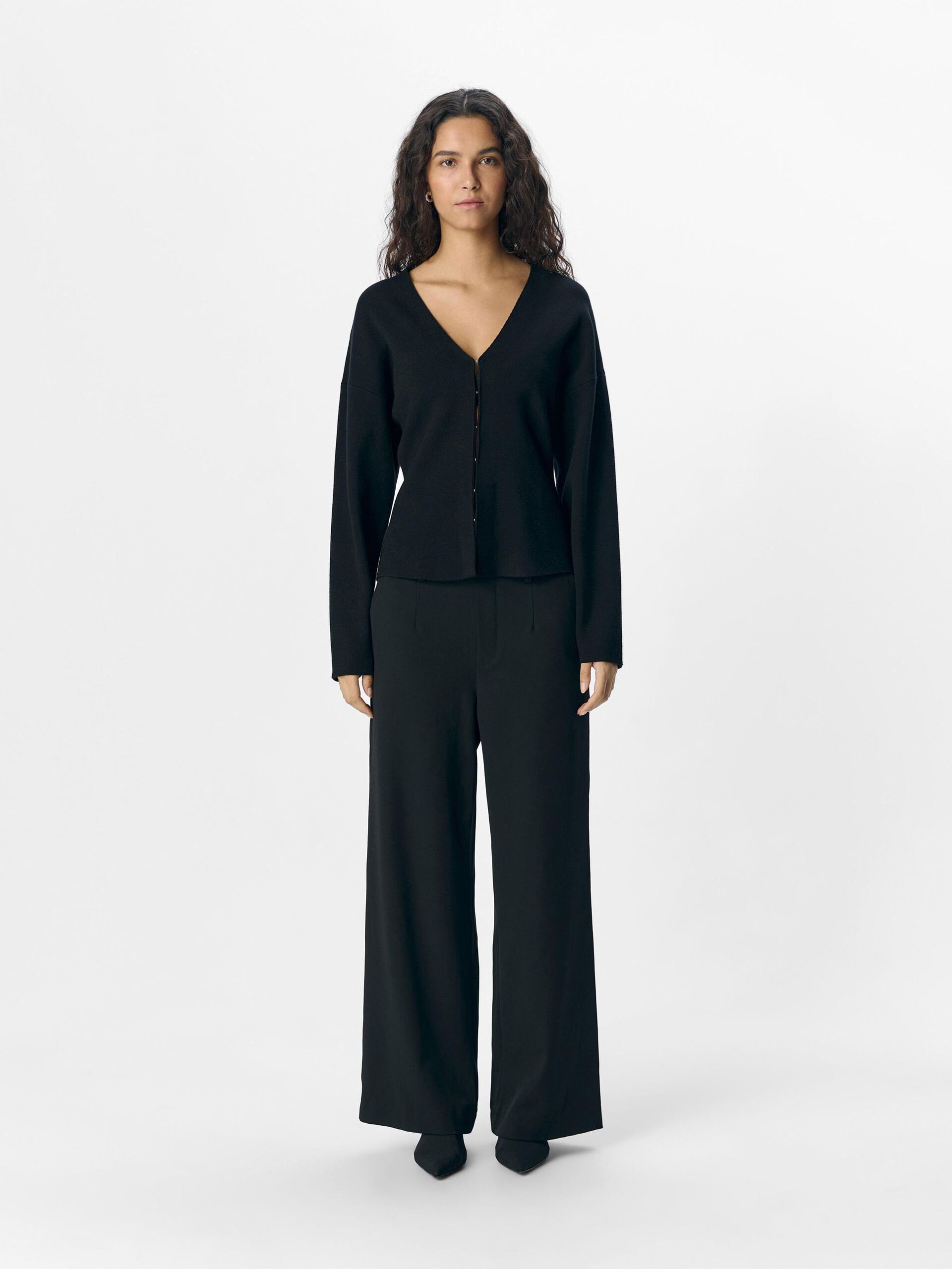 Carousel image - KNITTED CARDIGAN, Black | 4