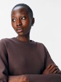 Product image thumbnail - LONG SLEEVED KNITTED PULLOVER, Seal Brown | 5