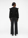 Object Collectors Item RUFFLED KNITTED PULLOVER, Black, highres - 23039233_Black_004.jpg