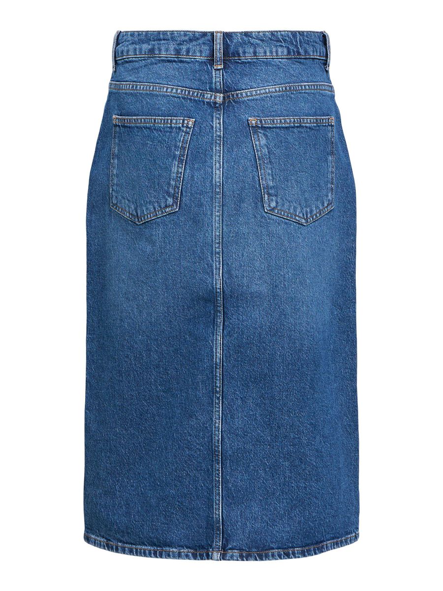 Carousel image - DENIM MIDI SKIRT, Medium Blue Denim | 2