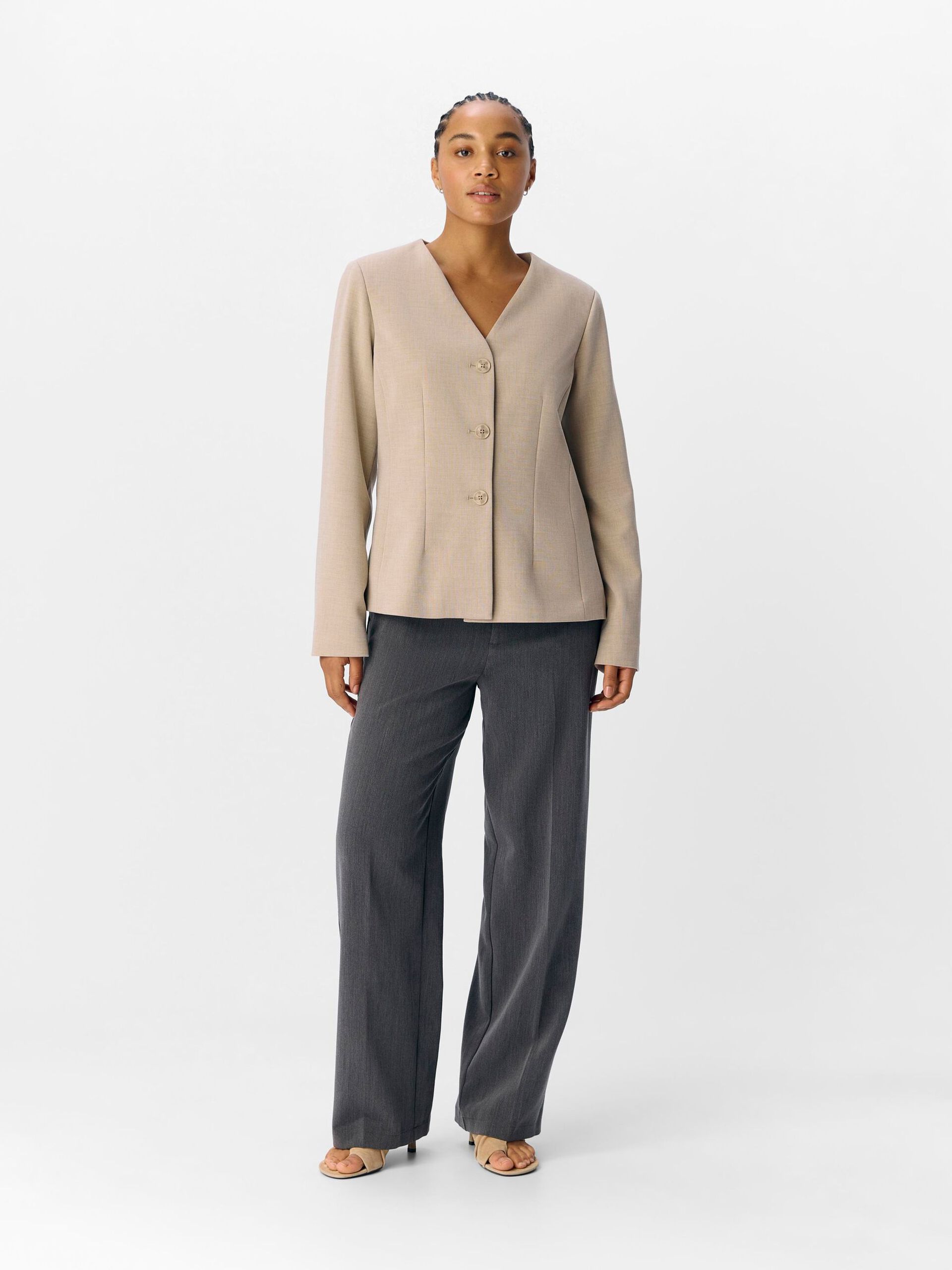 Carousel image - FITTED BLAZER, Tannin | 4