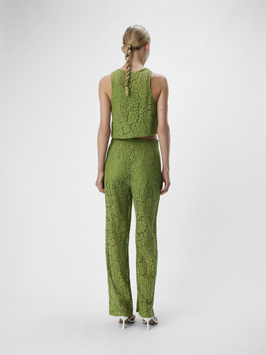 Object Collectors Item LACE FLARED TROUSERS, Peridot, highres - 23044382_Peridot_004.jpg