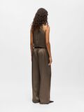 Product image thumbnail - SATIN TROUSERS, Morel | 3