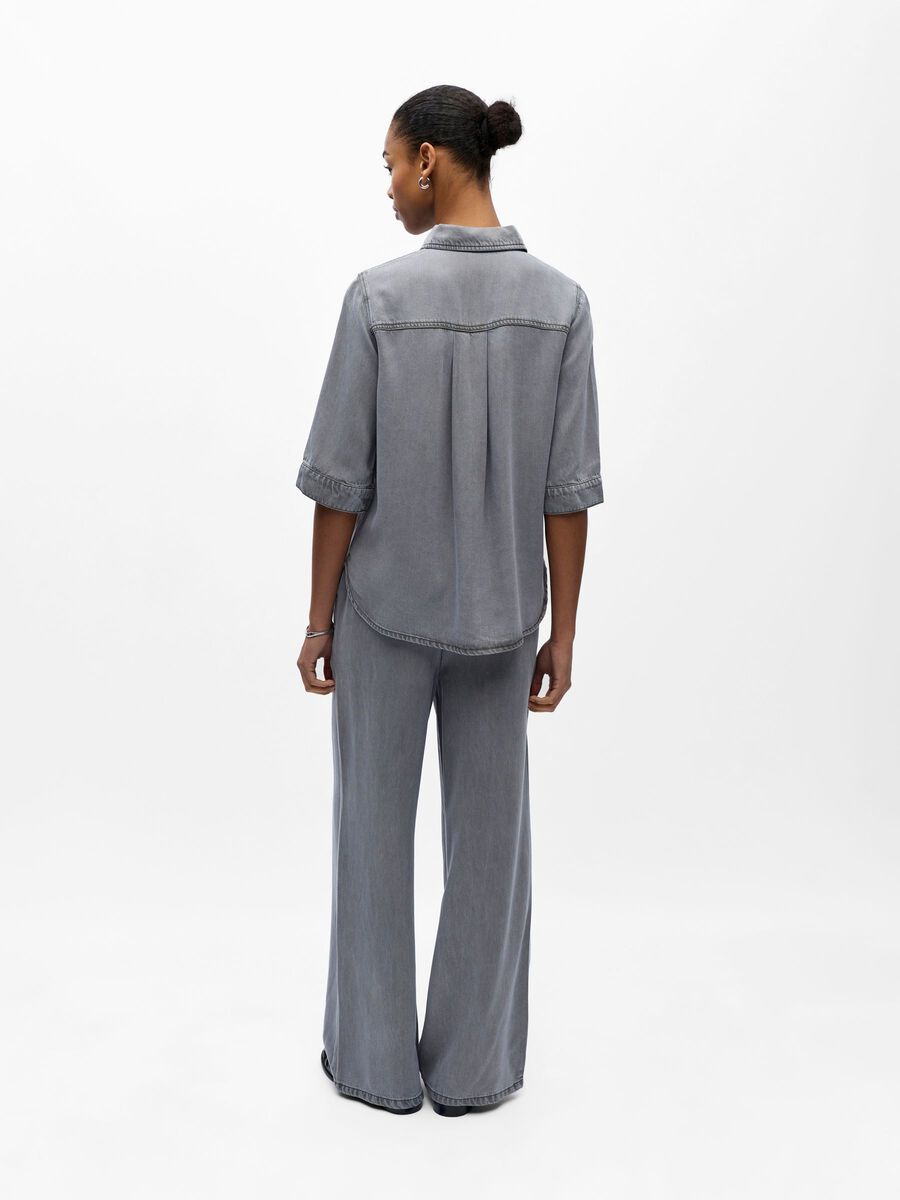 Product carousel image - KORTERMET DENIMSKJORTE, Light Grey Denim | 2