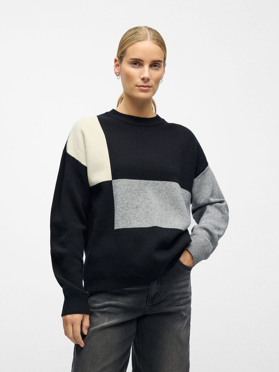 Carousel image - KNITTED PULLOVER, Black | 2