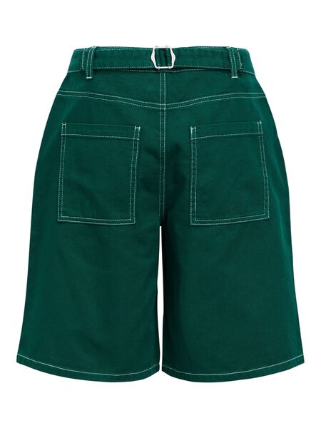 HVEPUO Zomerbroek voor dames, skinny jeans, knopen, shorts, gaten, hotpants, D-marineblauw., S