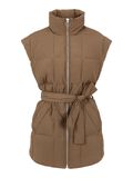 Object Collectors Item TIE WAIST PADDED GILET, Sepia, highres - 23036331_Sepia_001.jpg