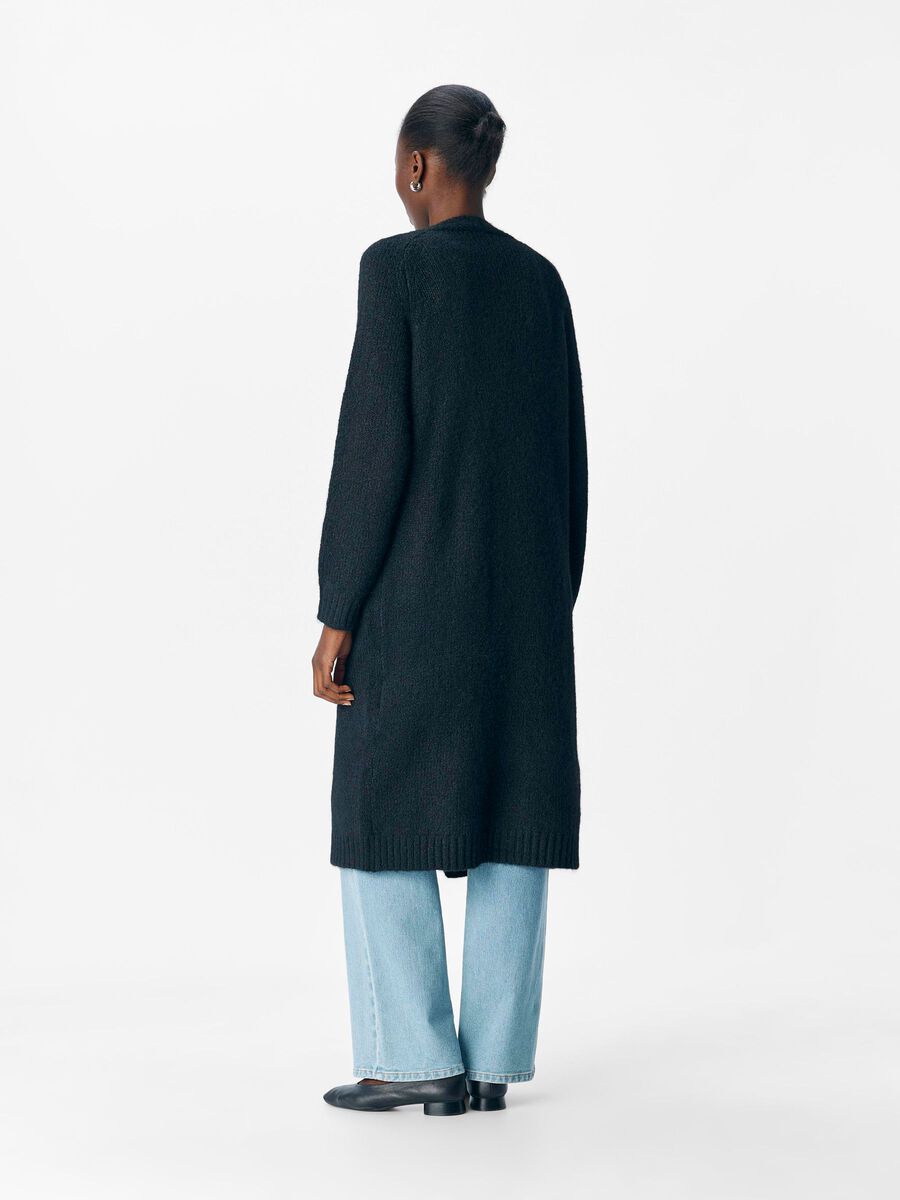 Product carousel image - LONGLINE STRICKJACKE, Black | 2