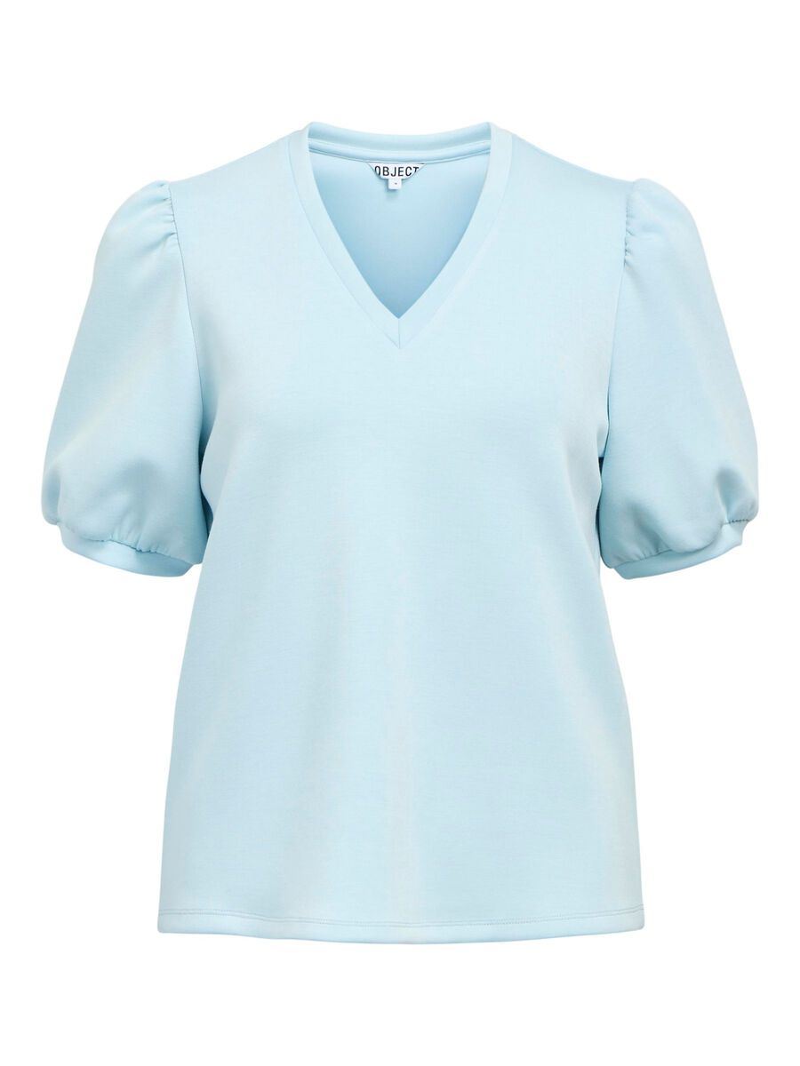 Carousel image - MANCHES BOUFFANTES TOP, Winter Sky | 1