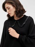 Object Collectors Item OVERSIZED COLLAR KNITTED PULLOVER, Black, highres - 23036298_Black_006.jpg
