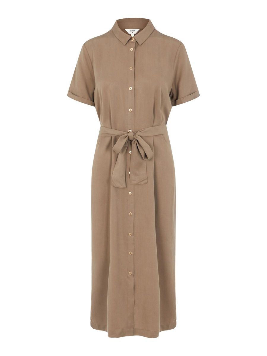 Object Collectors Item MIDI LENGTH SHIRT DRESS, Fossil, highres - 23031015_Fossil_001.jpg