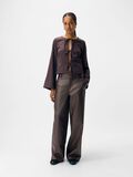 Product image thumbnail - CHECKERED TOP, Mauve Wine | 4