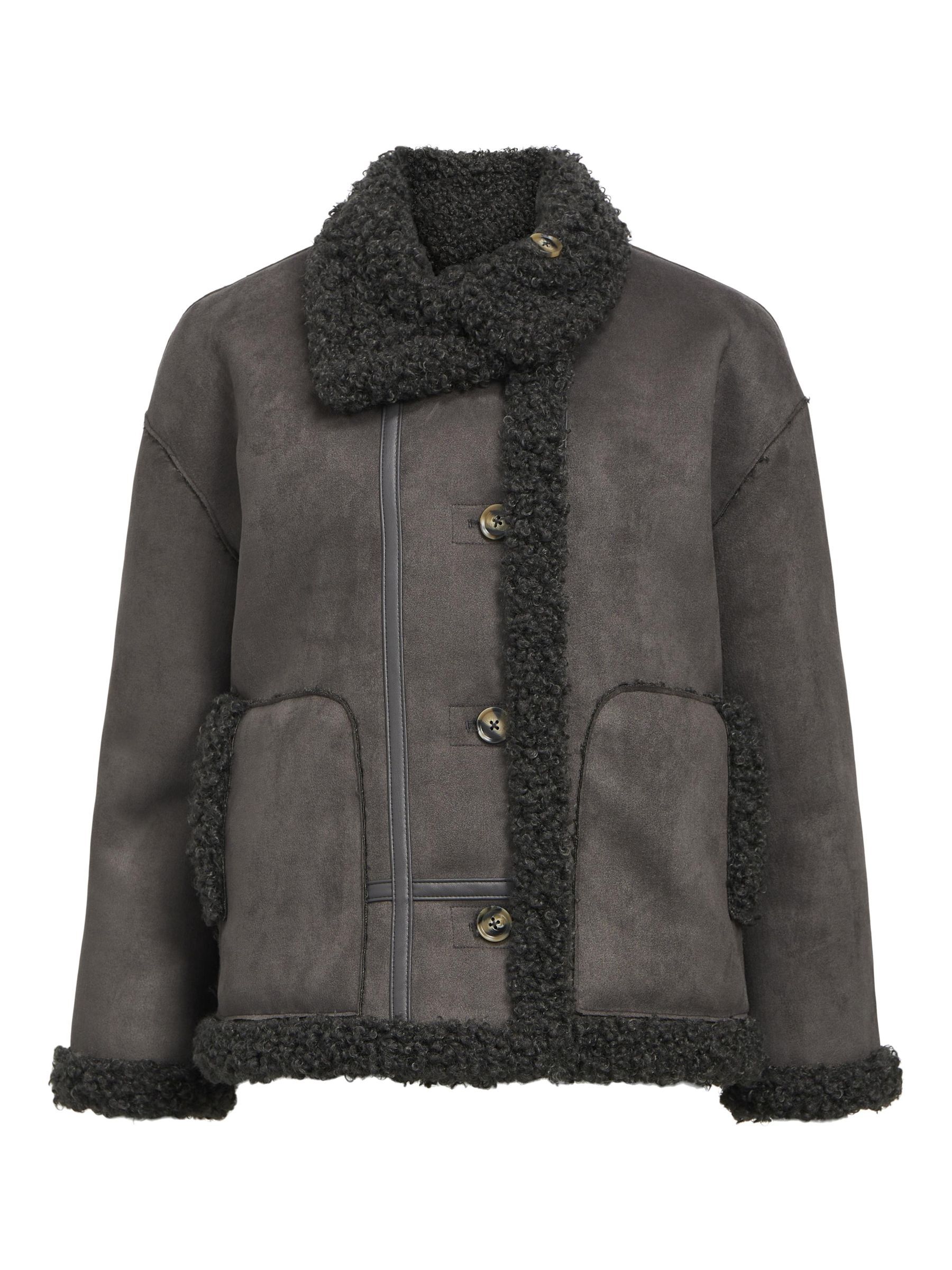 Wool shearling jacket new arrivals