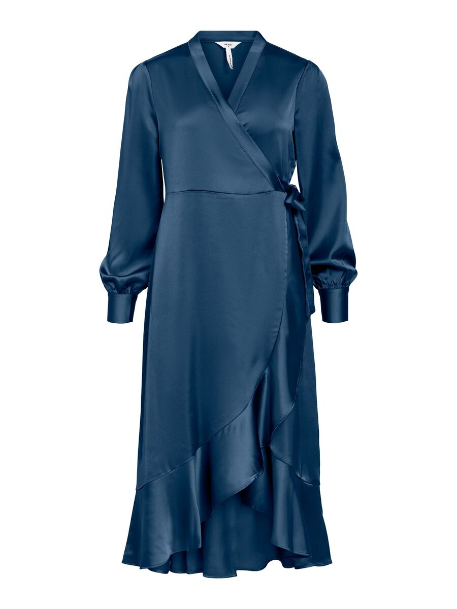 OBJECT SATIN WRAP DRESS, Ensign Blue, highres - 23039256_EnsignBlue_001.jpg