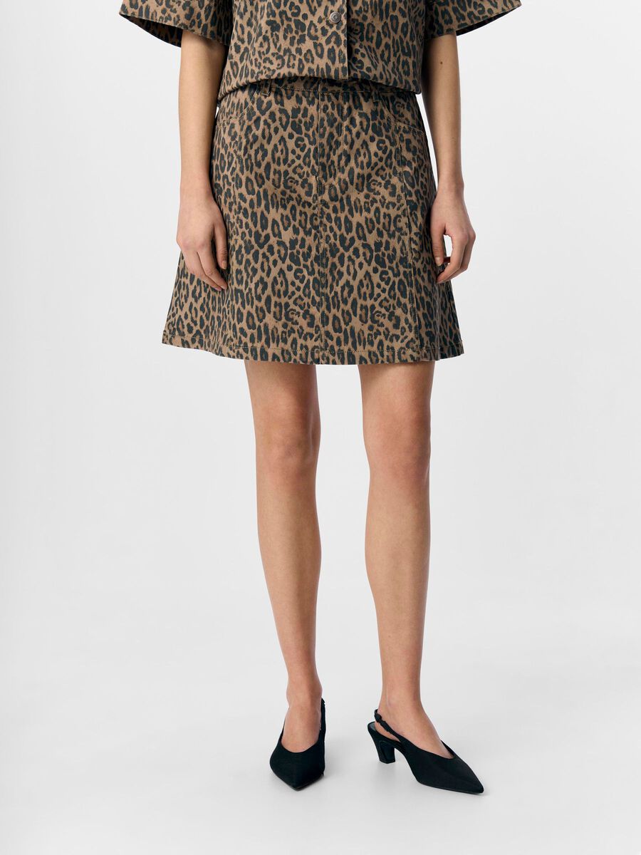 OBJECT LEOPARD PRINT DENIM SKIRT, Incense, highres - 23047905_Incense_1229449_003.jpg
