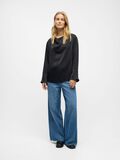 Product image thumbnail - COWL NECK TOP, Black | 4