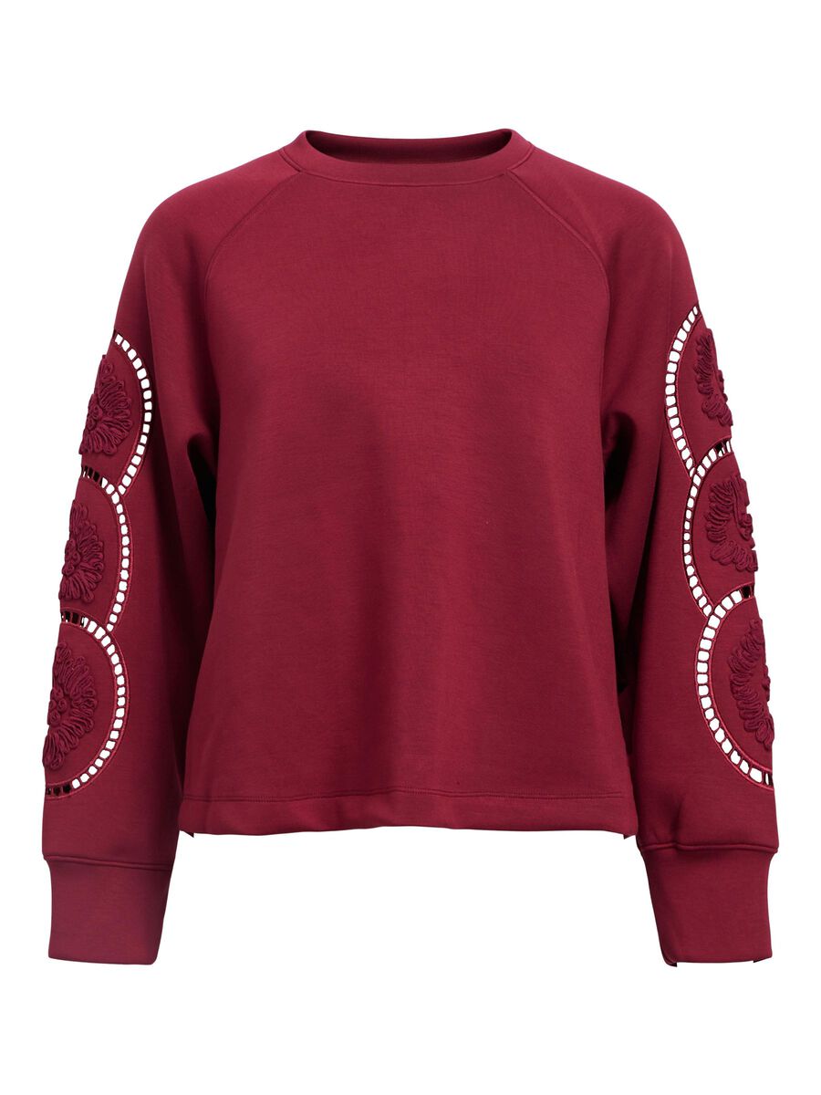 OBJECT EMBROIDERED SWEATSHIRT, Cabernet, highres - 23045024_Cabernet_001.jpg