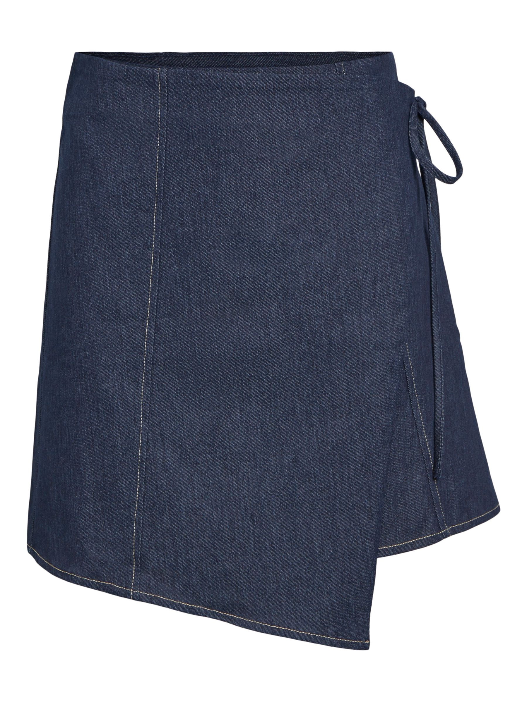 DENIM WRAP SKIRT
