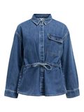 Product image thumbnail - COTON BIOLOGIQUE VESTE, Medium Blue Denim | 1