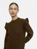 Object Collectors Item RUFFLED KNITTED PULLOVER, Dark Earth, highres - 23039233_DarkEarth_951593_006.jpg