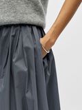 Product image thumbnail - A-LINE MAXI SKIRT, Gunmetal | 5