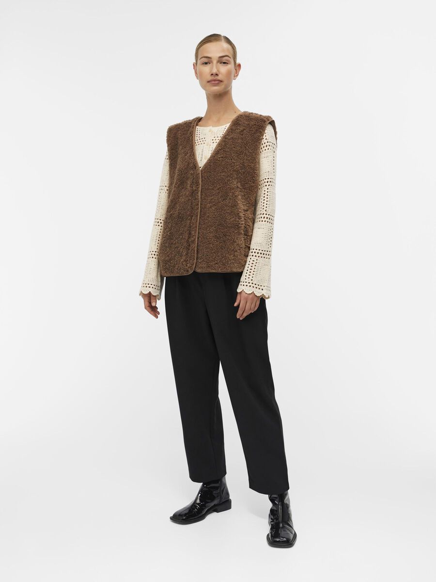 Carousel image - FLEECE GILET, Fossil | 4