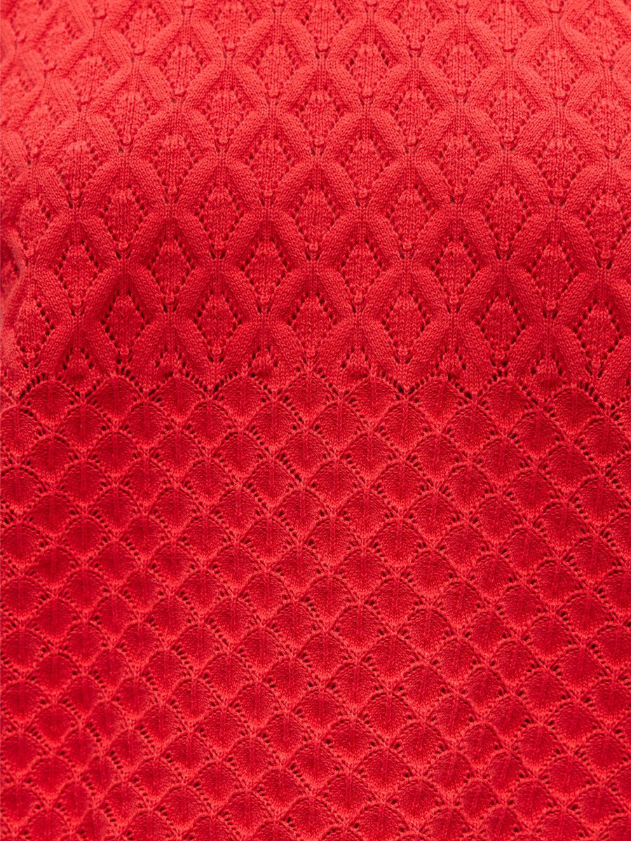 Carousel image - TEXTURED PULLOVER, Poinsettia | 5