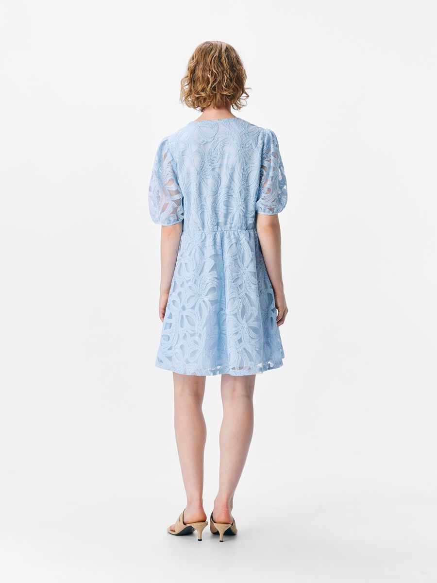 OBJECT V-NECK MINI DRESS, Kentucky Blue, highres - 23048568_KentuckyBlue_004.jpg