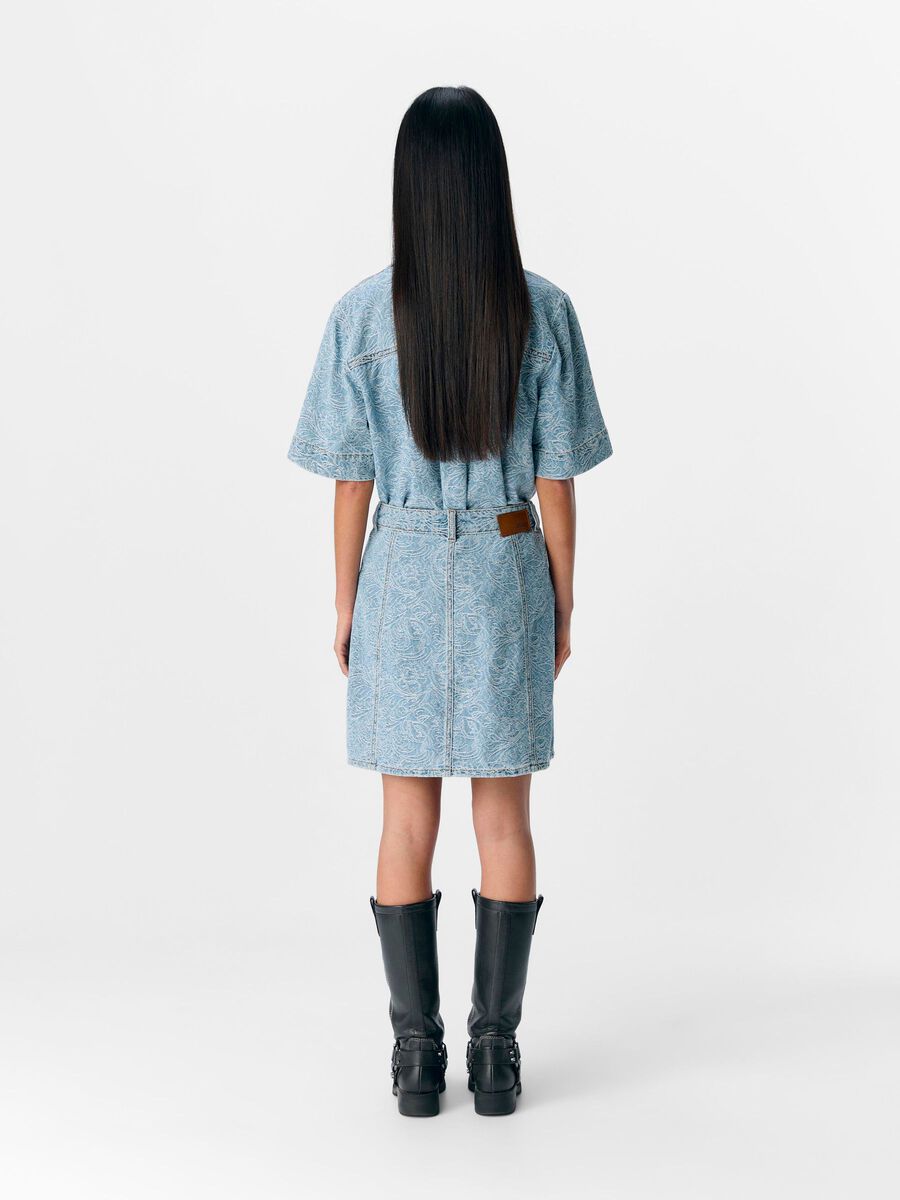 OBJECT EN DENIM MINI-JUPE, Light Blue Denim, highres - 23046422_LightBlueDenim_1179434_004.jpg