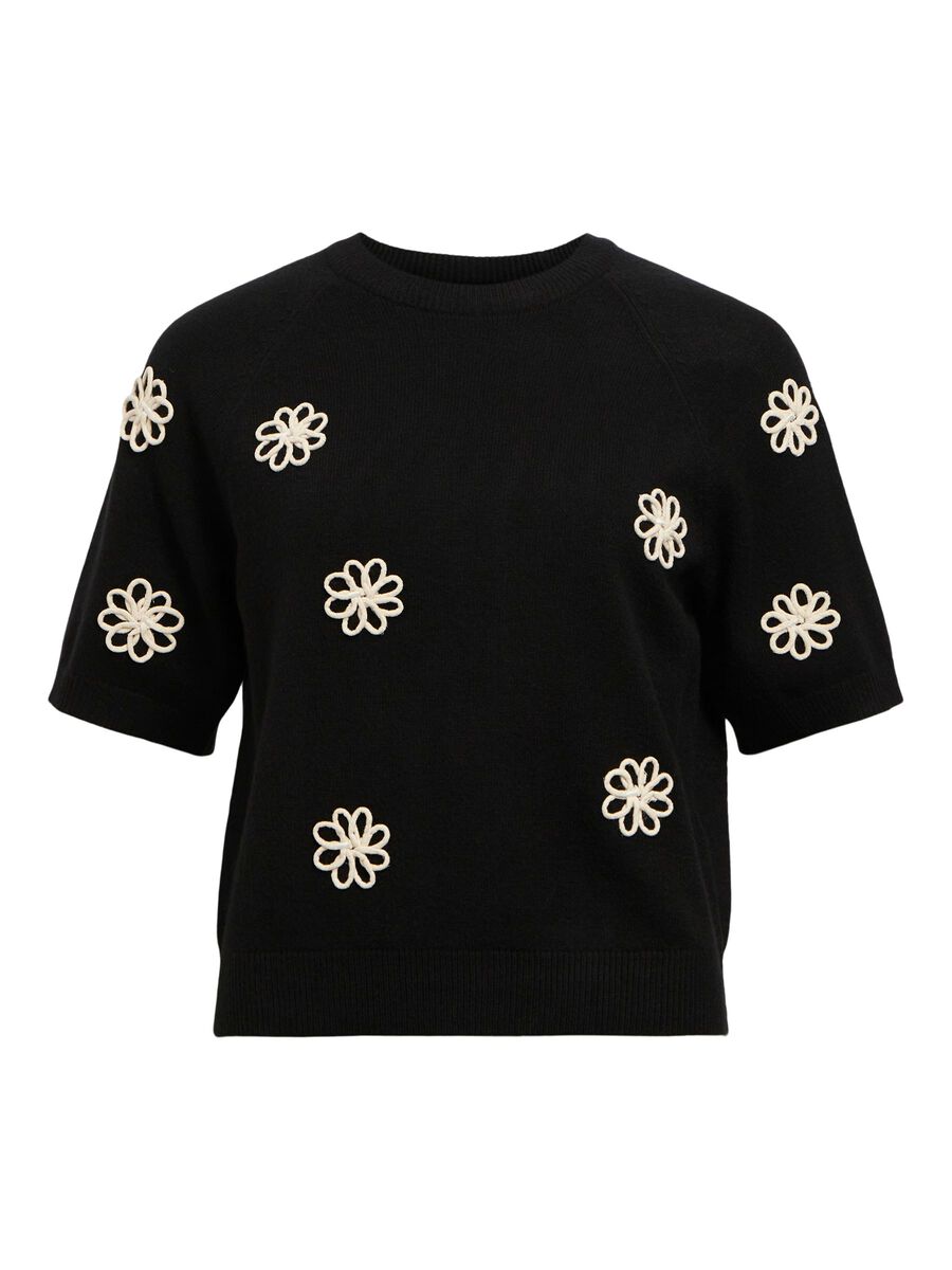 Carousel image - SHORT SLEEVED PULLOVER, Black | 1