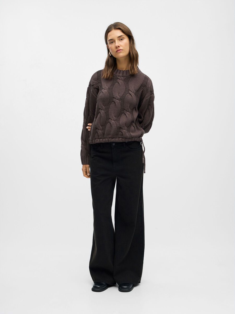 Carousel image - KNITTED JUMPER, Seal Brown | 4