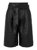 Object Collectors Item SURDIMENSIONNÉ SHORT EN CUIR, Black, highres - 23035539_Black_001.jpg