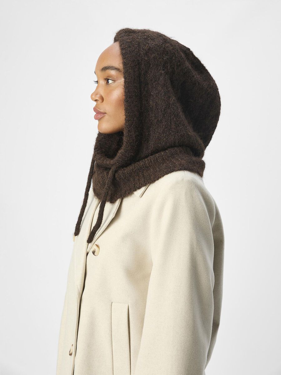 Carousel image - CABLE KNIT BALACLAVA, Java | 3