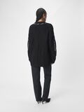OBJECT LONGLINE KNITTED PULLOVER, Black, highres - 23045331_Black_1146947_004.jpg