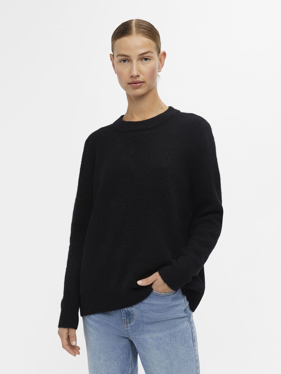 Object Collectors Item EN MAILLE PULLOVER, Black, highres - 23040306_Black_003.jpg